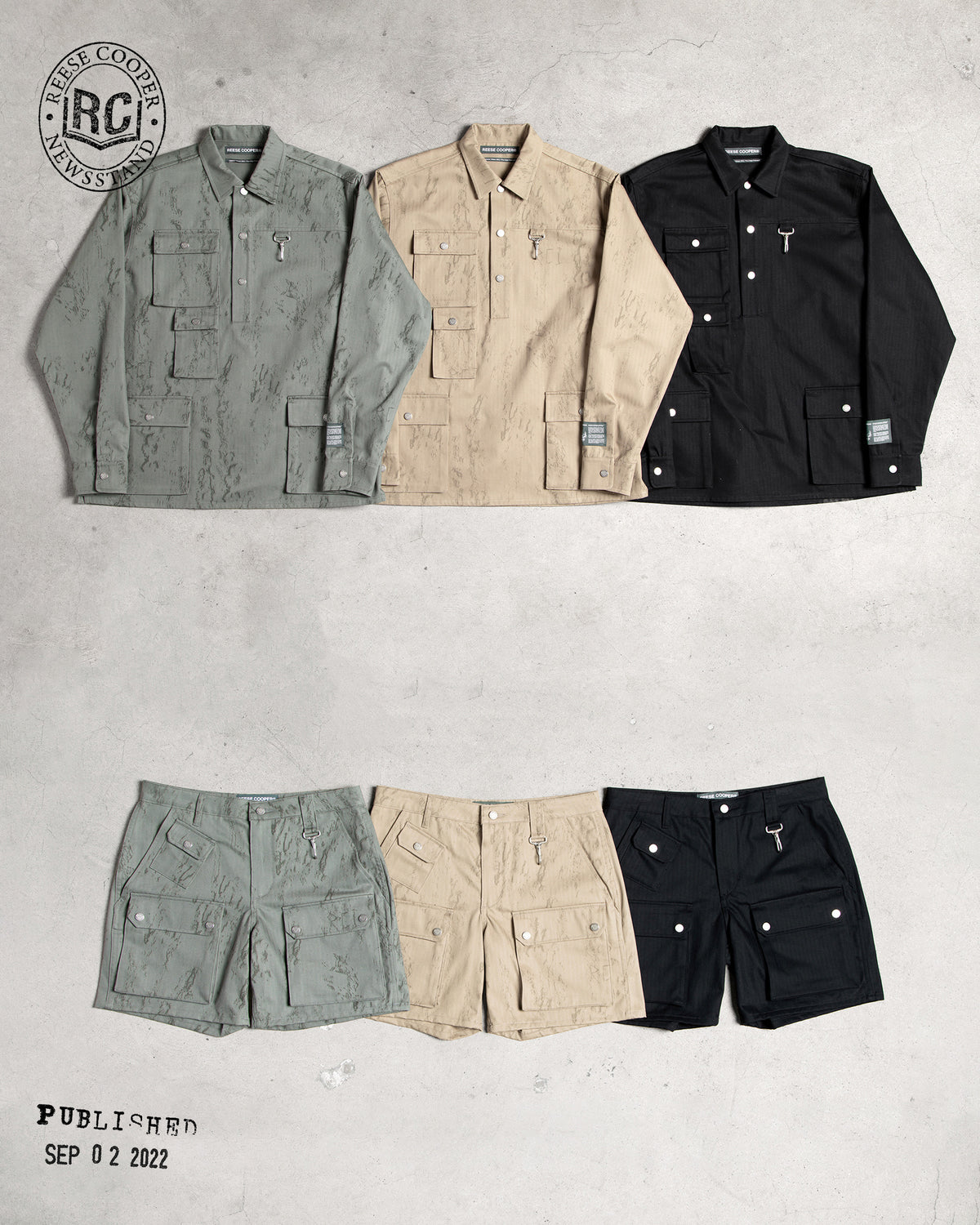 New Arrivals: Cargo Shorts & Cargo Pullover Shirt