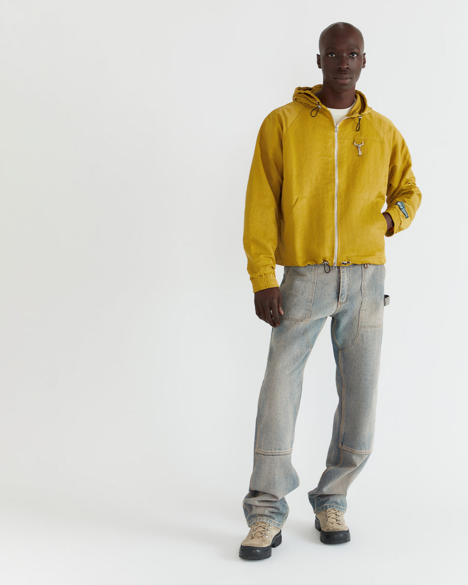 Nylon Hooded Jacket in Yellow – REESE COOPER®