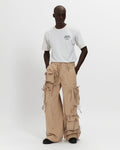 Corduroy Modular Pocket Cargo Pant in Khaki