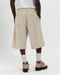 Sherpa Fleece Wide Leg Short in Cream