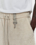 Sherpa Fleece Wide Leg Short in Cream