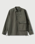 Cotton Ripstop Pullover Cargo Shirt in Sage