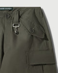 Cotton Ripstop Wide Leg Cargo Pant in Sage