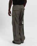 Cotton Ripstop Wide Leg Cargo Pant in Sage