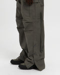 Cotton Ripstop Wide Leg Cargo Pant in Sage