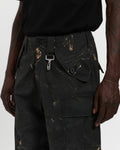 Cotton Ripstop Wide Leg Cargo Pant in Camo