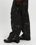 Cotton Ripstop Wide Leg Cargo Pant in Camo