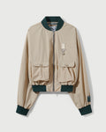 RCI Reserve: Bomber Jacket in Tan Nylon Twill