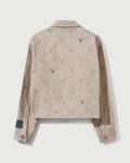 RCI Reserve: Cargo Jacket in Tan Deer Cotton Jacquard