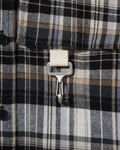 RCI Reserve: Cargo Shirt in Black Plaid Cotton Flannel