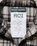 RCI Reserve: Cargo Shirt in Black Plaid Cotton Flannel