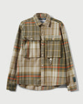 RCI Reserve: Cargo Shirt in Khaki Park Plaid Cotton Flannel