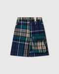 RCI Reserve: Cargo Short in Navy Park Plaid Cotton Flannel