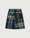 RCI Reserve: Cargo Short in Navy Park Plaid Cotton Flannel