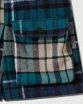 RCI Reserve: Cargo Short in Navy Park Plaid Cotton Flannel