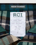 RCI Reserve: Cargo Short in Navy Park Plaid Cotton Flannel