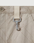 RCI Reserve: Cargo Short in Tan Deer Cotton Jacquard
