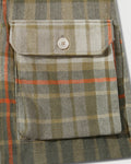 RCI Reserve: Cargo Short in Khaki Park Plaid Cotton Flannel