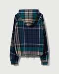 RCI Reserve: Hooded Jacket in Navy Park Plaid Cotton Flannel