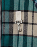 RCI Reserve: Hooded Jacket in Navy Park Plaid Cotton Flannel