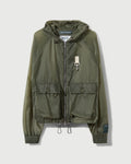 RCI Reserve: Hooded Jacket in Green Nylon Ripstop