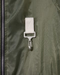 RCI Reserve: Hooded Jacket in Green Nylon Ripstop