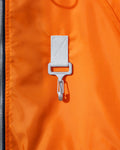 RCI Reserve: Hooded Jacket in Orange Nylon Twill