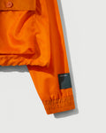 RCI Reserve: Hooded Jacket in Orange Nylon Twill