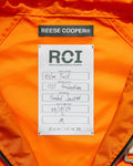 RCI Reserve: Hooded Jacket in Orange Nylon Twill
