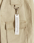 Sunfaded Cotton Work Jacket with Removable Attachment in Khaki