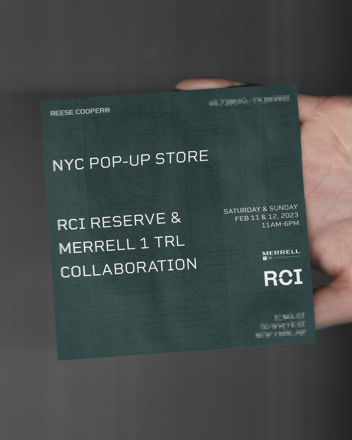 NYC Pop-Up Store: RCI Reserve & Merrell 1TRL Collaboration