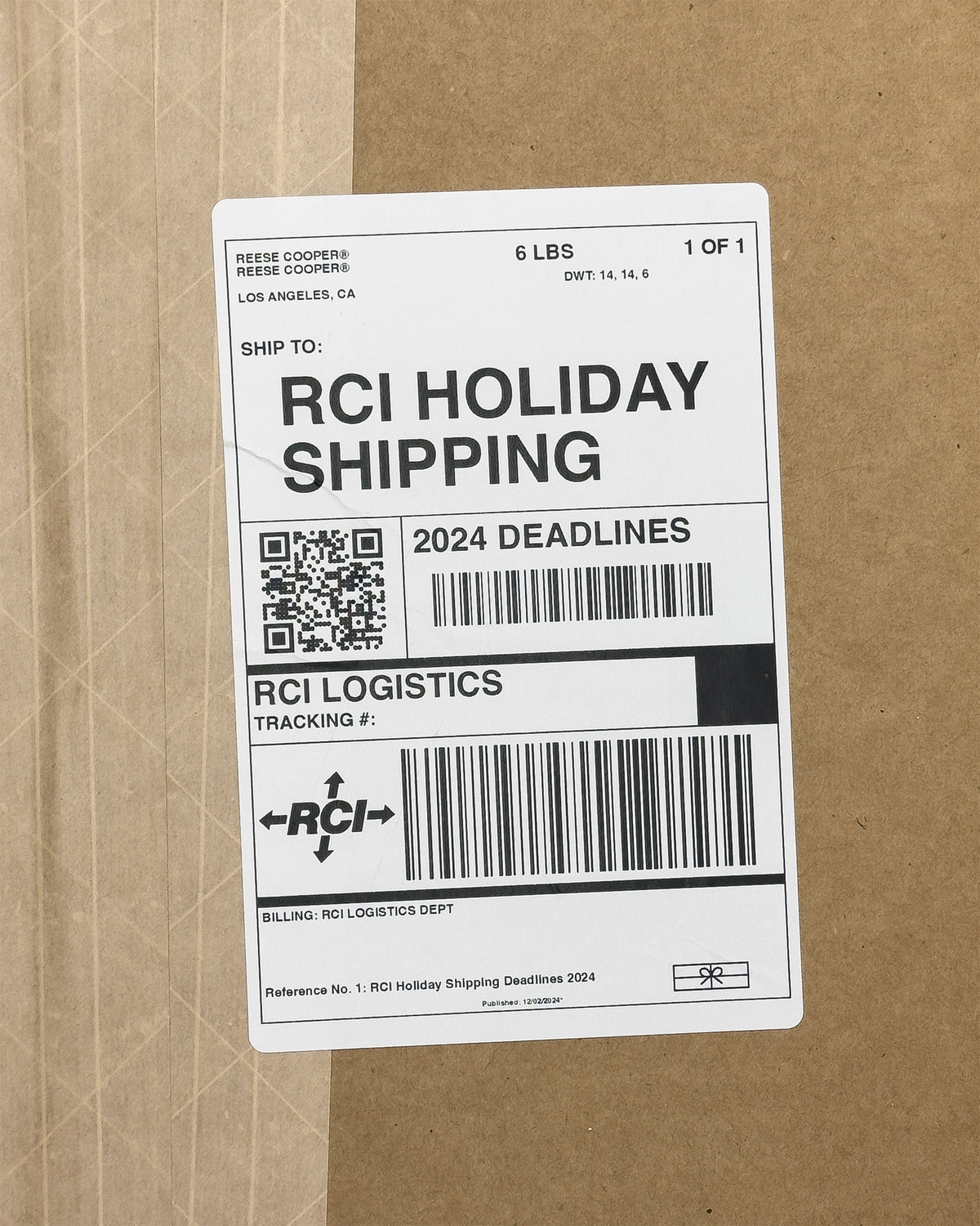 2024 Holiday Shipping Info