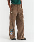 WOMEN - Corduroy Front Pocket Pant - Brown - 2