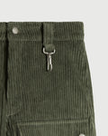 Corduroy Front Pocket Pant in Green