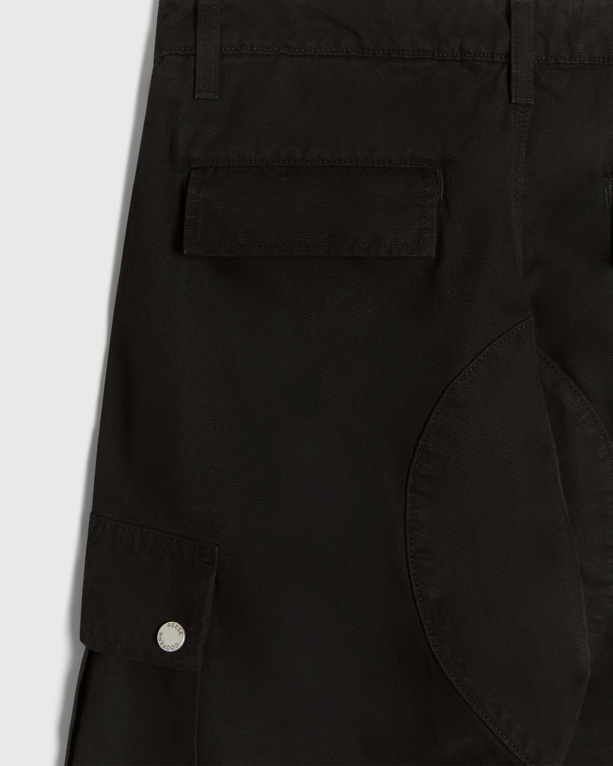 Garment Dyed Cargo Pant in Black