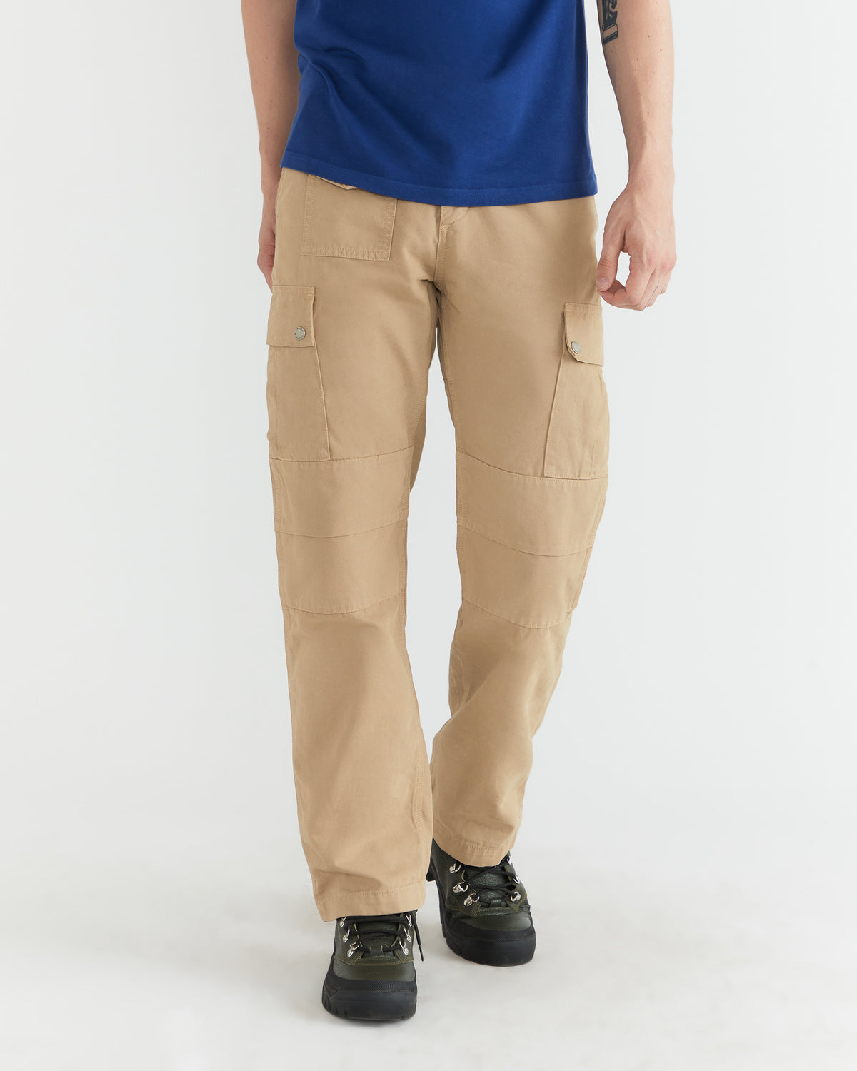 Men - Garment Dyed Cargo Pant - Khaki - 2