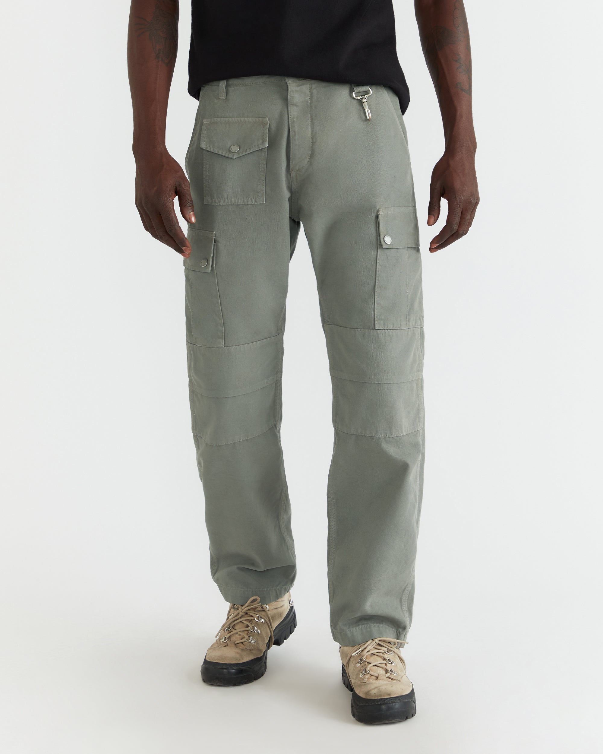 Men - Garment Dyed Cargo Pant - Sage - 3