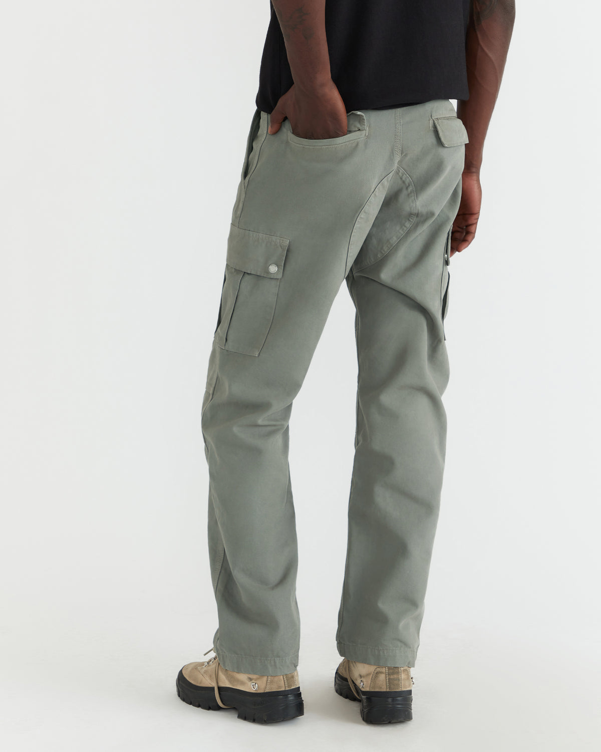 Men - Garment Dyed Cargo Pant - Sage - 2
