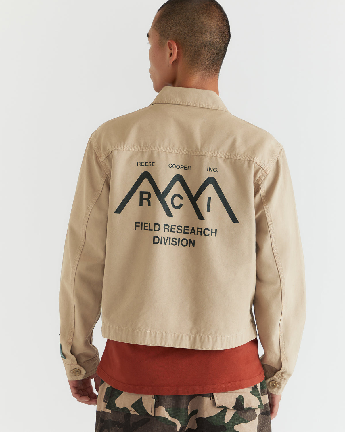 Men - Research Division Garment Dyed Work Jacket - Khaki - 2