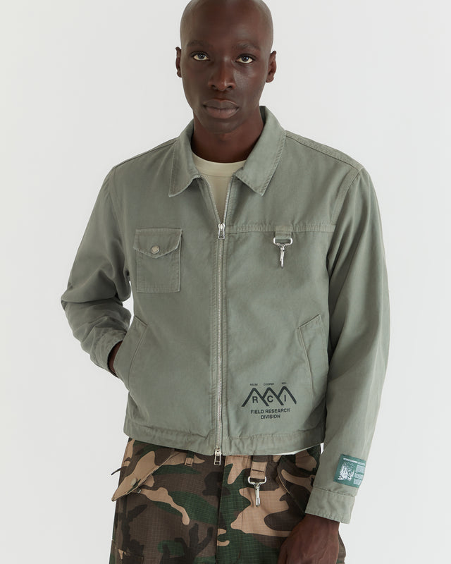 Men - Research Division Garment Dyed Work Jacket - Sage - 3