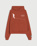 Desire Paths Hooded Sweatshirt in Burnt Orange