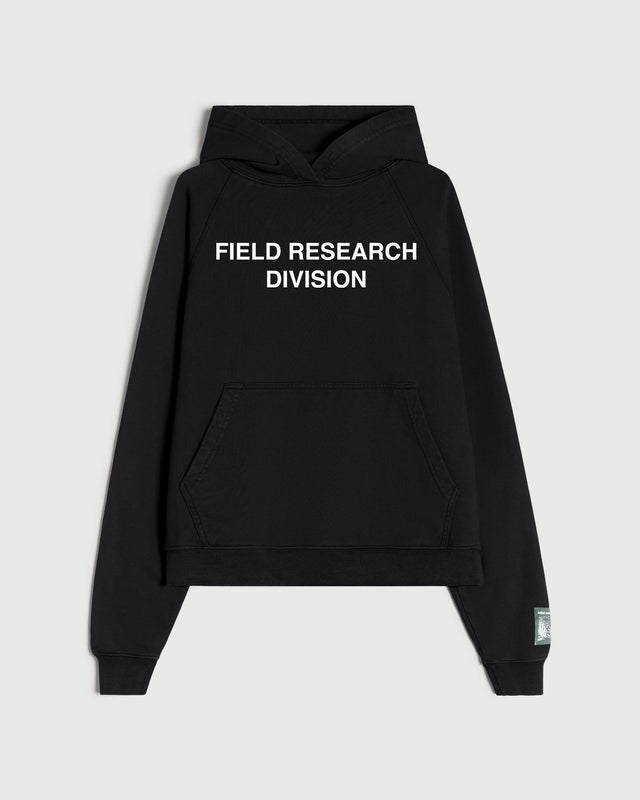 Field Research Division Hooded Sweatshirt in Black