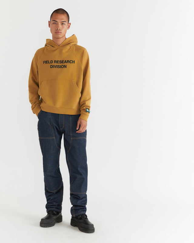 Men - Field Research Division Hooded Sweatshirt - Yellow - 1