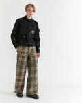 Men - Knit Plaid Wool Front Pocket Pant - 1