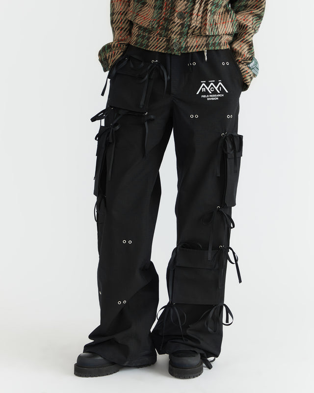 Women - Modular Pocket Cotton Ripstop Cargo Pant - Black - 2