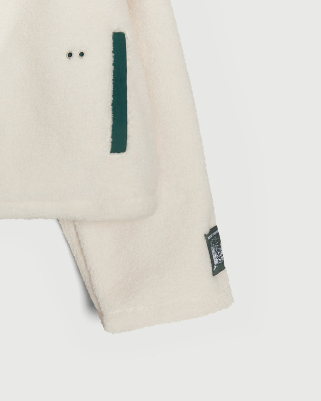 Modular Pocket Sherpa Fleece in Cream