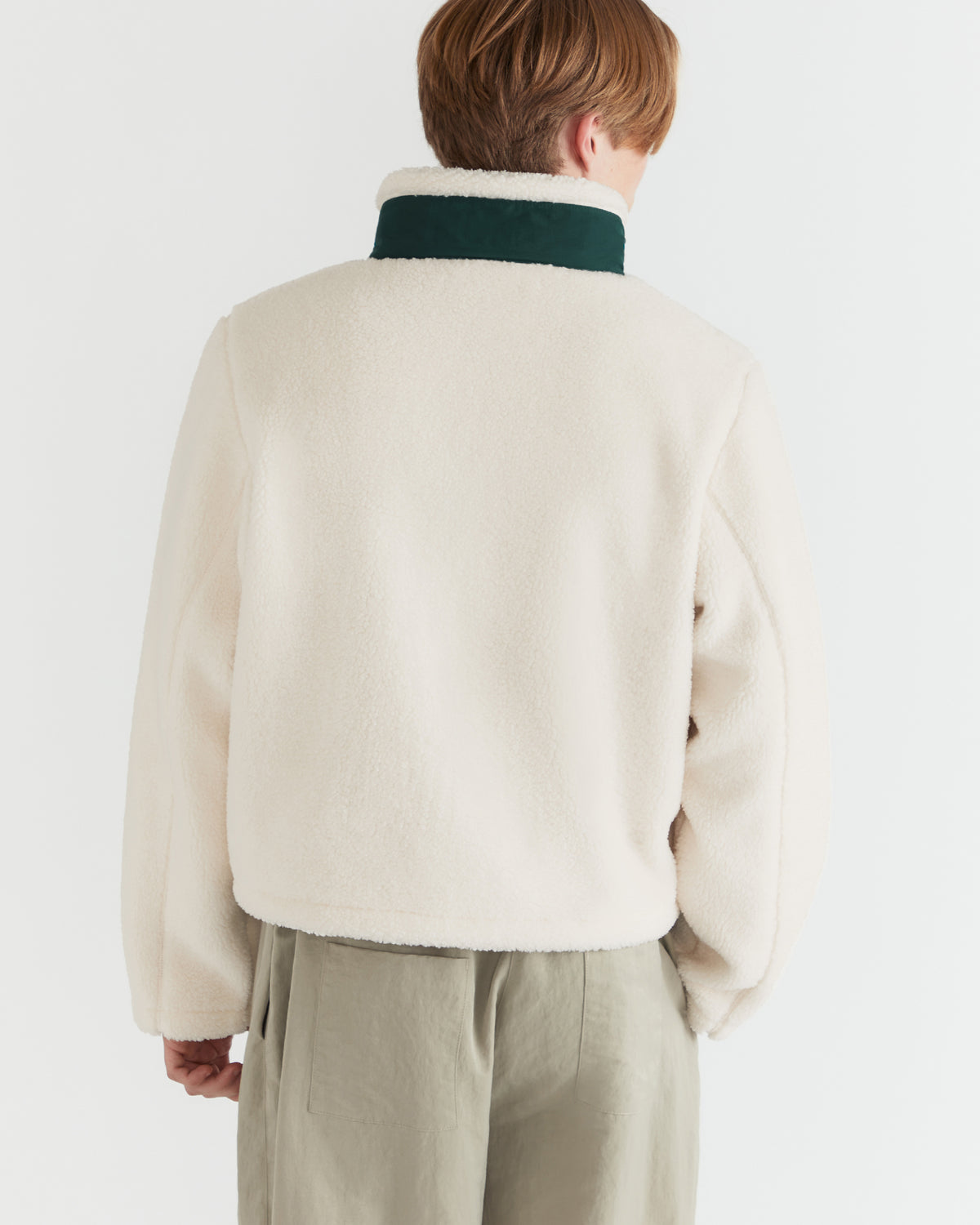 Men - Modular Pocket Sherpa Fleece - Cream - 3