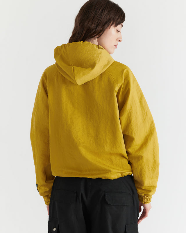 Women - Nylon Hooded Jacket - Yellow - 3
