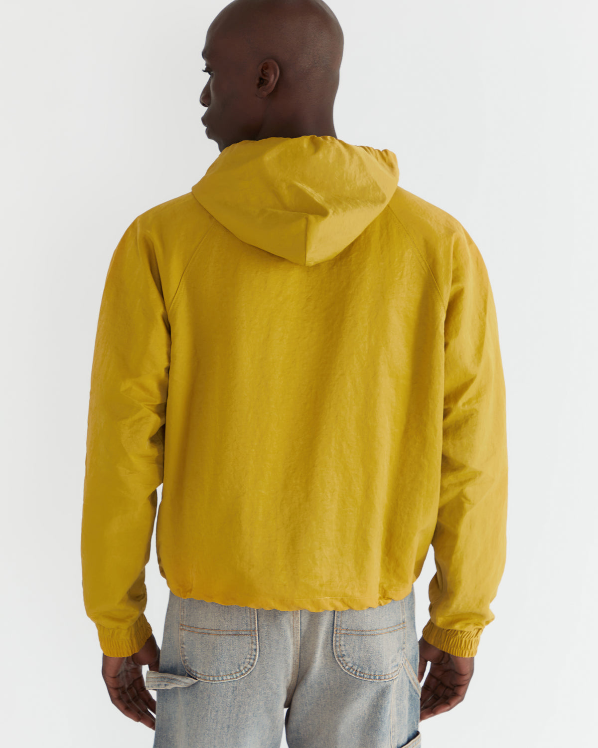 Men - Nylon Hooded Jacket - Yellow - 3