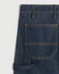 Raw Denim Double Knee Pant in Indigo